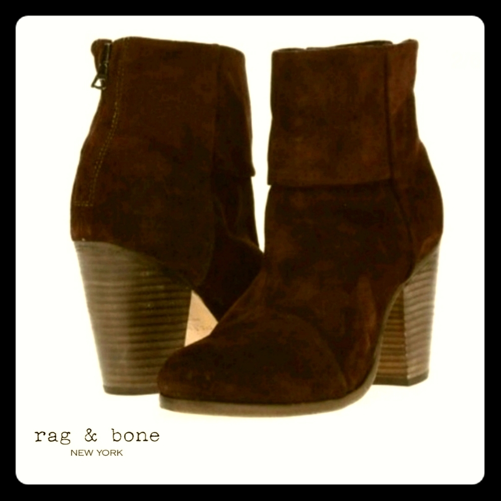 Rag & Bone Newbury suede ankle bootie 38